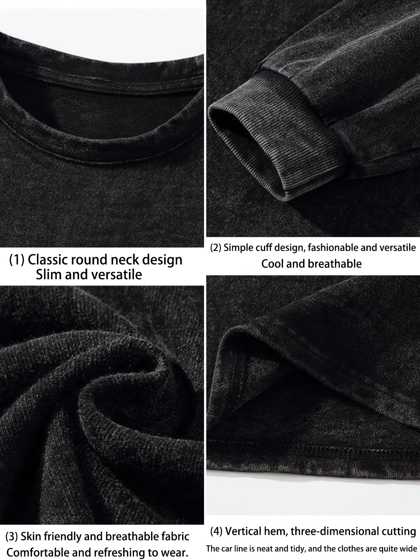 Sweat-shirt oversize délavé noir avec imprimé graphique épée ailée au dos