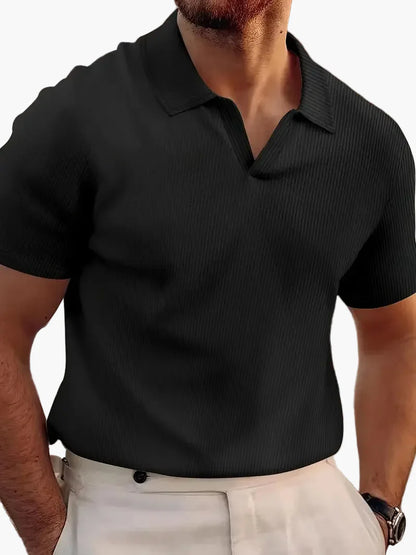 Kurzarm-Polo im lässigen Stil für Herren – Eleganz und Komfort im Alltag