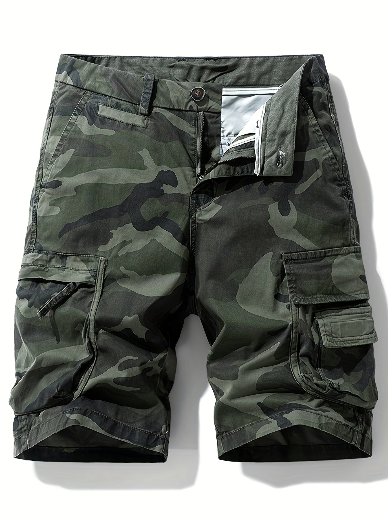 Pantaloni cargo corti stile mimetico militare da uomo – Ideali per esterni, tempo libero e vacanze