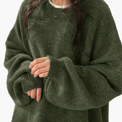 Avslappet genser for kvinner i løs og trendy stil, ideell for høst og vinter