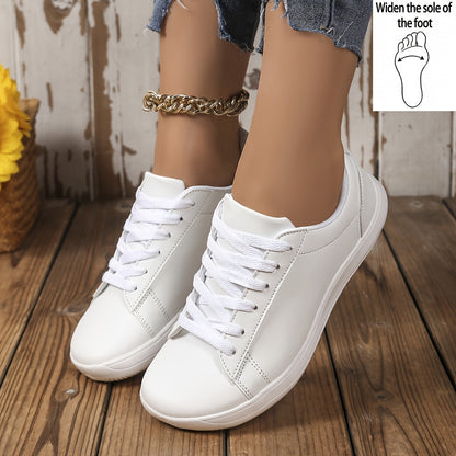 Baskets décontractées pour femme style urbain à lacets – Chaussures polyvalentes confortables pour tous les jours