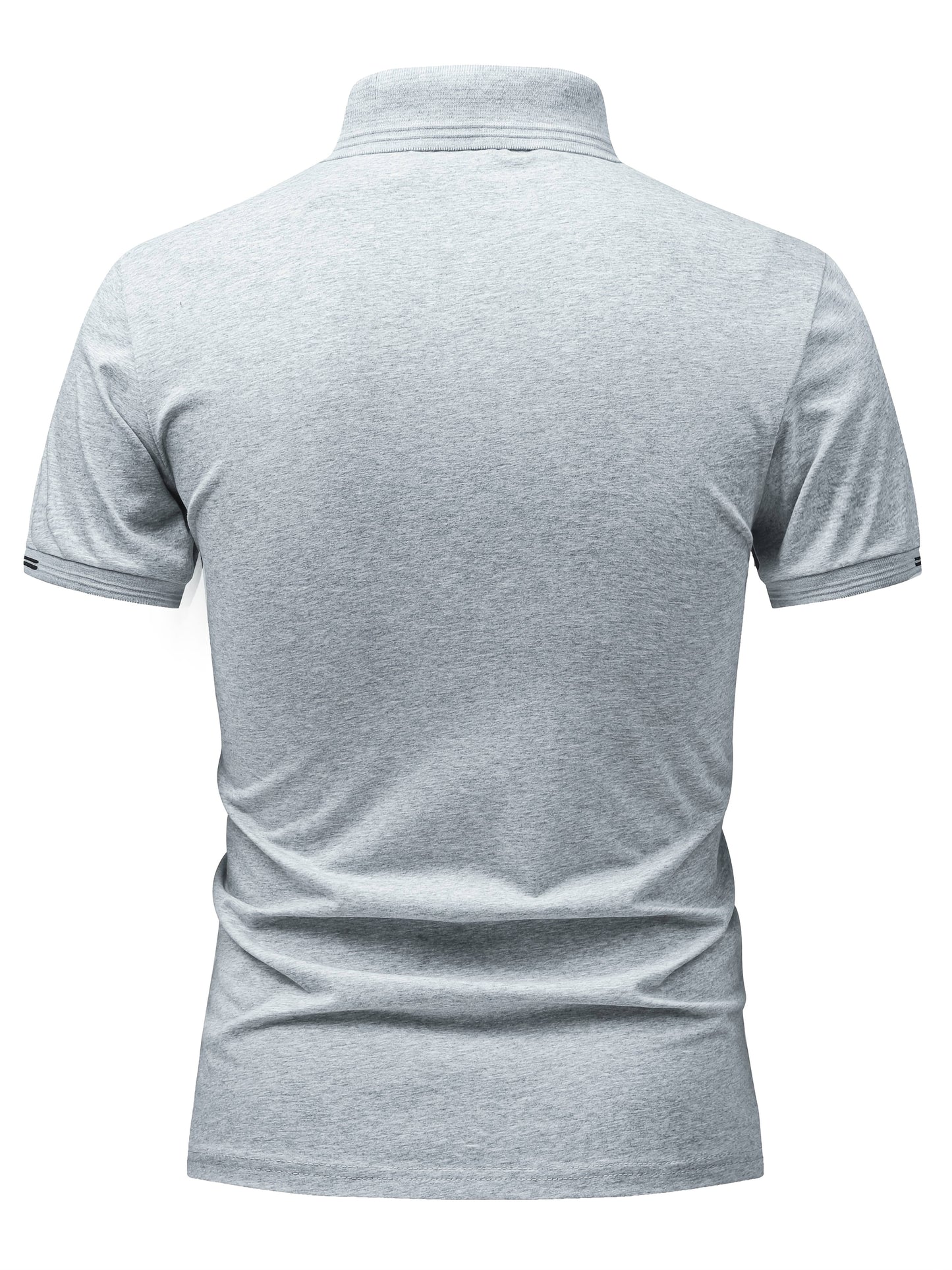 Polo casual da uomo con colletto abbottonato stile urbano