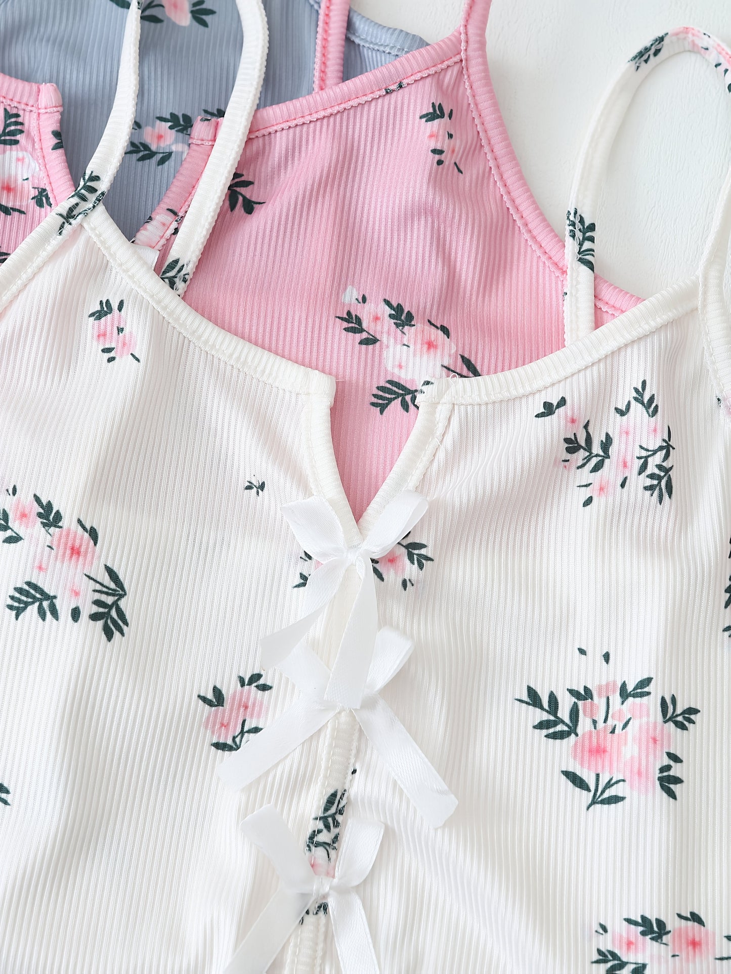 Pyjama Femme Ensemble 2 Pièces Style Floral Décontracté Été