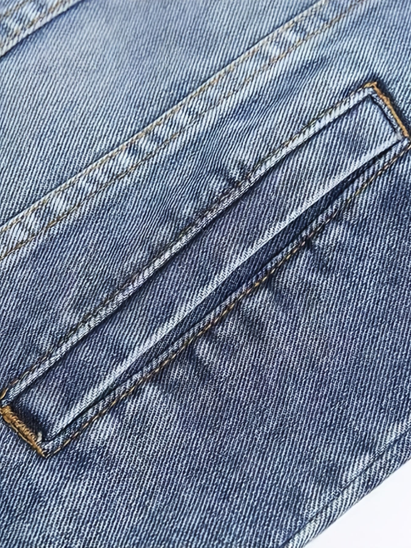 Gilet en Jean sans Manches pour Homme, Boutons Métalliques, Poches Poitrine et Latérales
