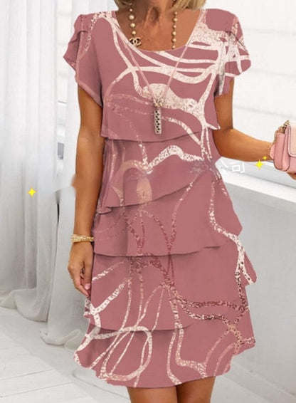 Robe Femme Élégante Style Patchwork Décontracté pour Sorties et Événements