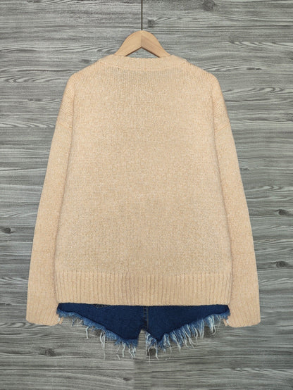 Pull en maille femme col rond à motif chats manches longues