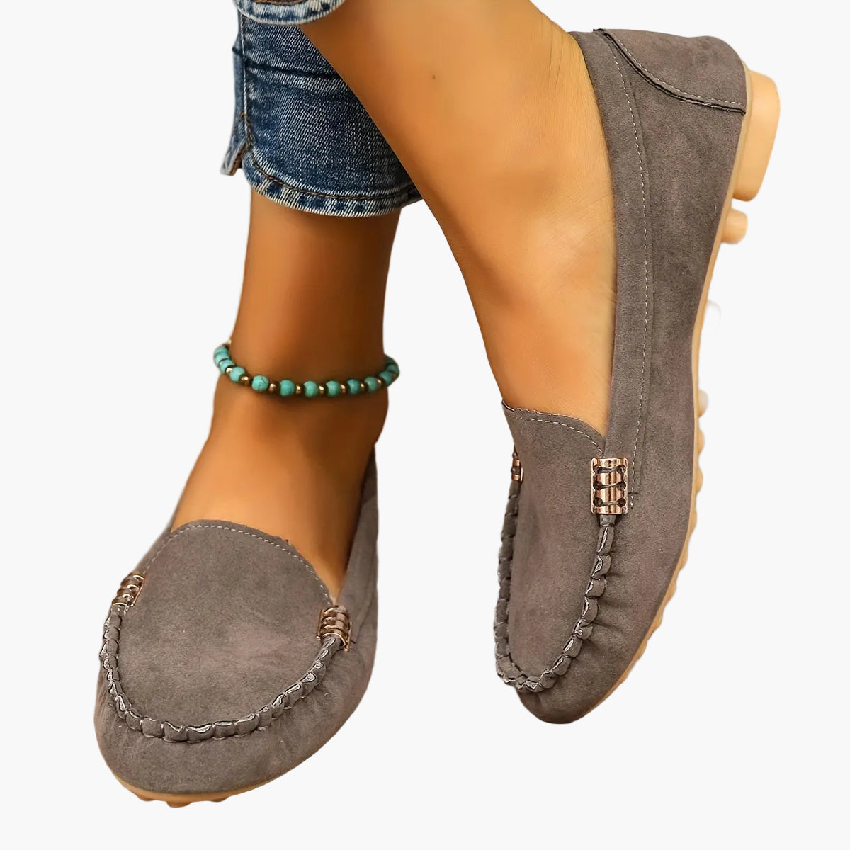 Mocassins Décontractés Femme Style Loafer Chic Quotidien