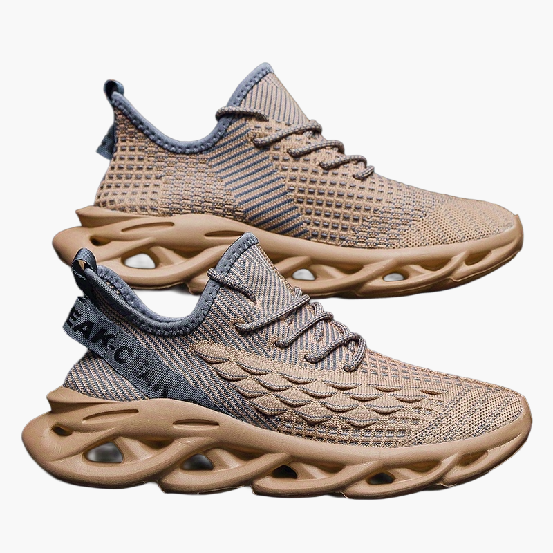 Herresportssko urban stil med futuristisk sål og bred komfort
