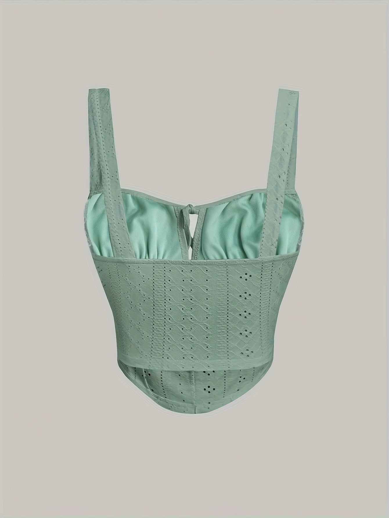 Dames bustier in corsetstijl met chique borduursel voor lente en zomer
