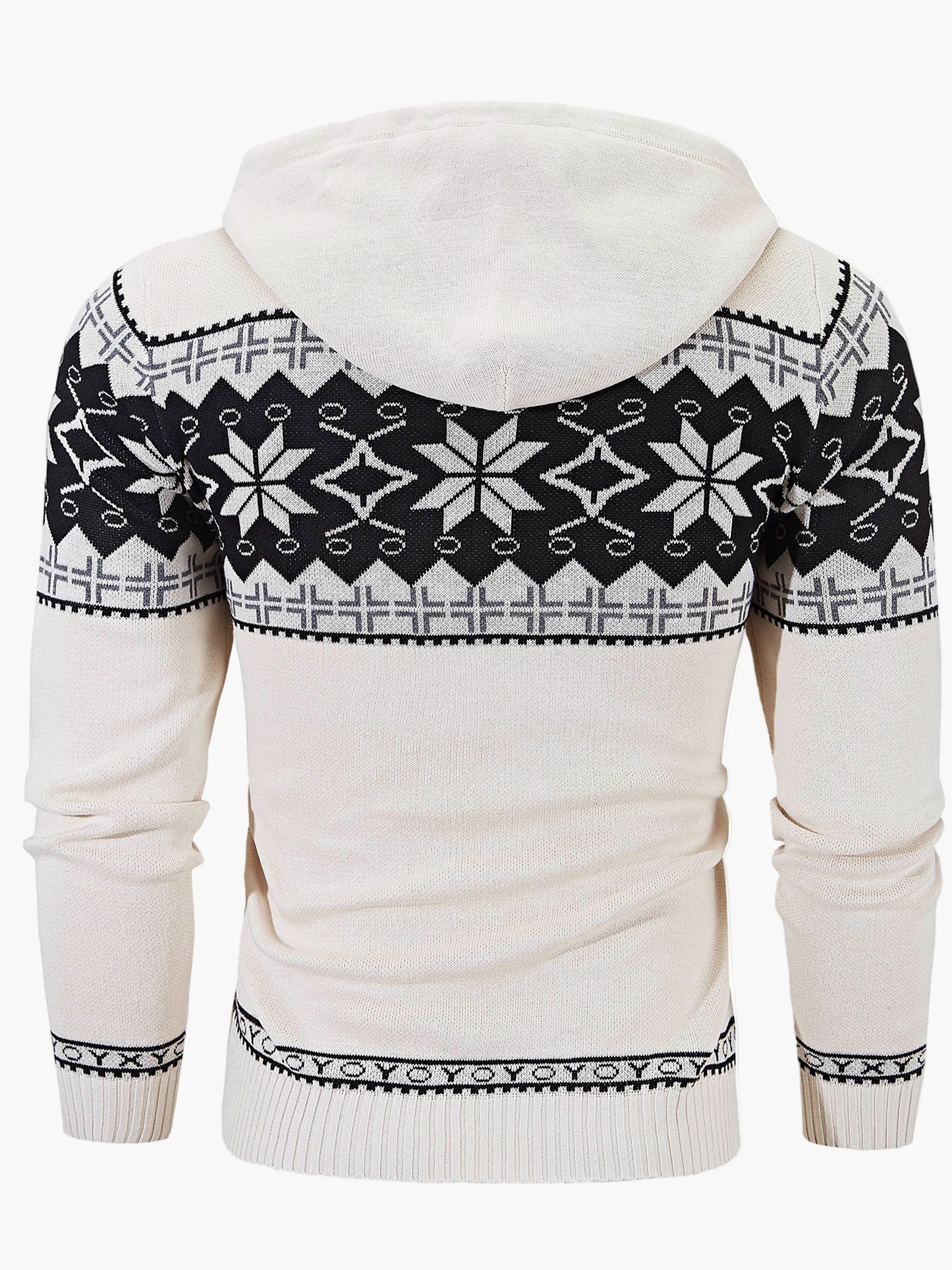 Sudadera con capucha de Navidad con motivo nórdico para hombre, estilo casual otoño/invierno