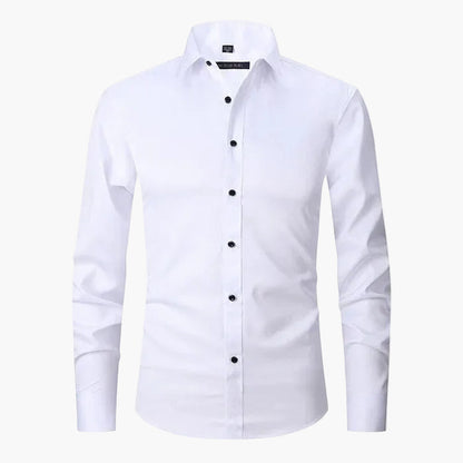 Chemise Slim Fit Homme Élégante Business & Casual – Manches Longues, Style Moderne
