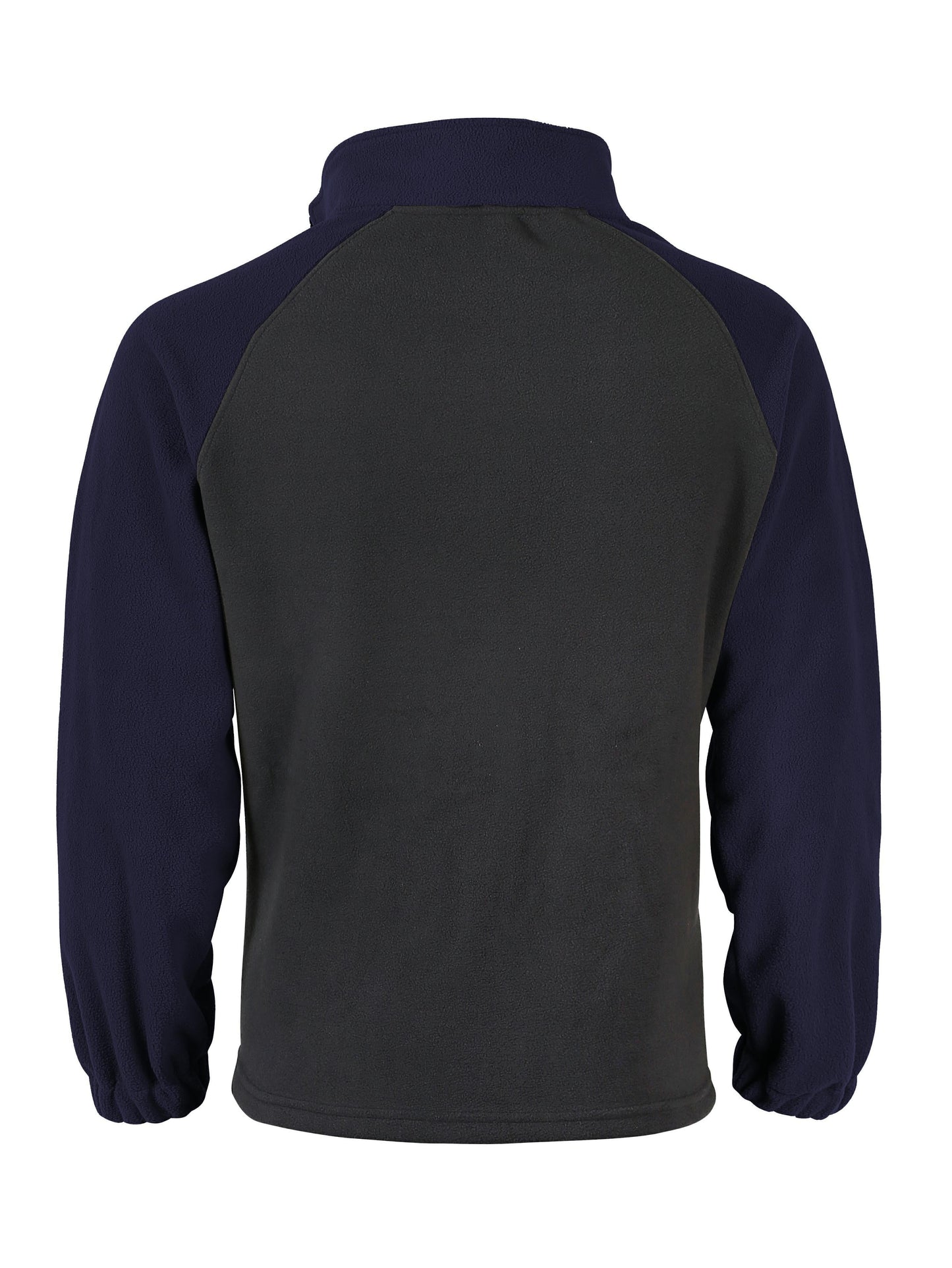 Polaire Homme Bicolore Col Montant avec Fermeture Éclair et Manches Raglan