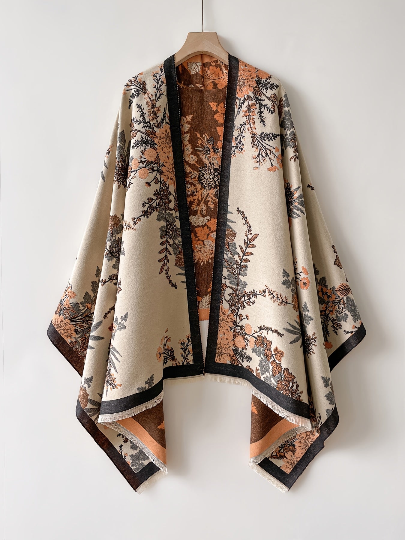 Eleganter Damen-Kimono mit floralem Druck im lässig-chicen Stil
