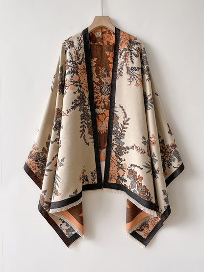 Eleganter Damen-Kimono mit floralem Druck im lässig-chicen Stil