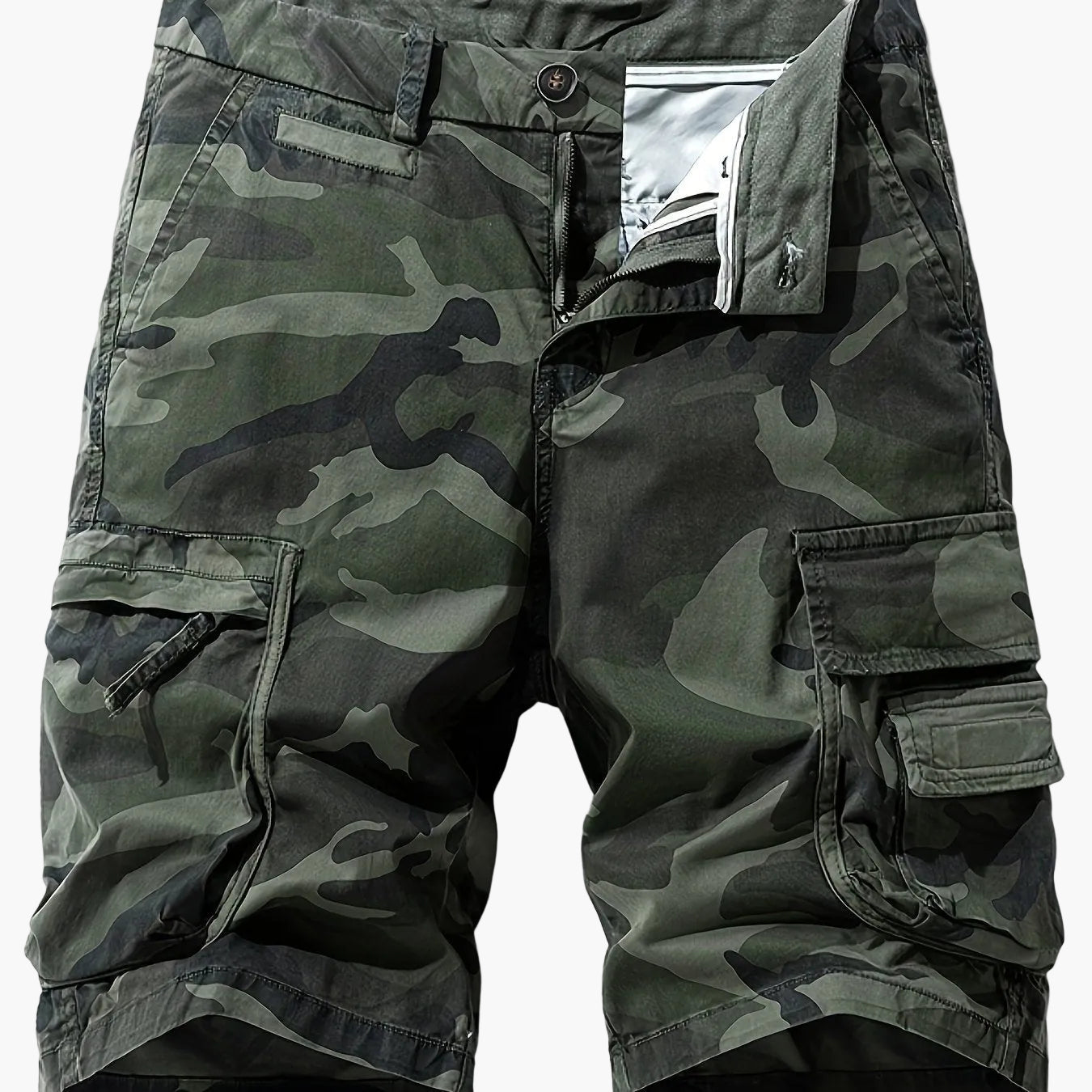 Pantaloni cargo corti stile mimetico militare da uomo – Ideali per esterni, tempo libero e vacanze