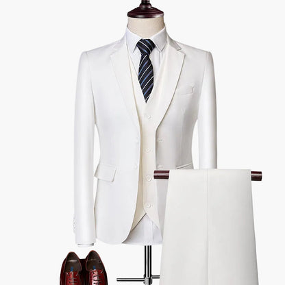 Costume Homme 3 Pièces Coupe Moderne pour Mariage et Affaires