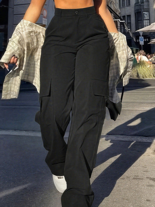 Pantalon cargo femme style Y2K décontracté urbain pour printemps et été