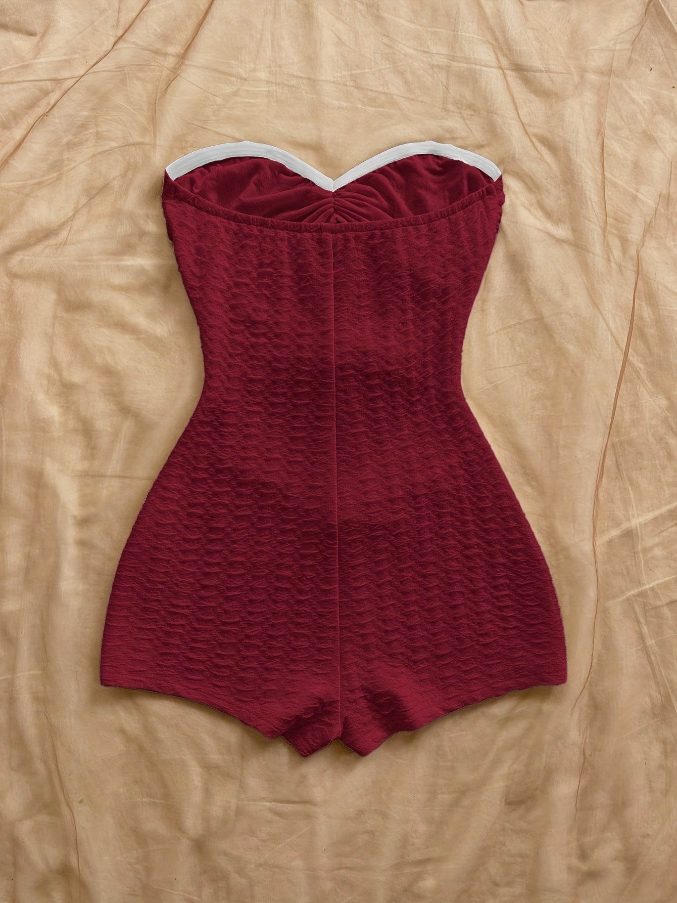 Bañador retro para mujer estilo pin-up de una pieza con corte y estampado de leopardo