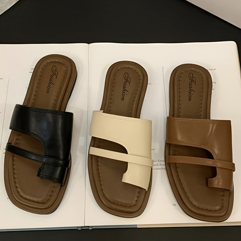 Afslappede flade sandaler til kvinder, chic stil, ideelle til sommeren