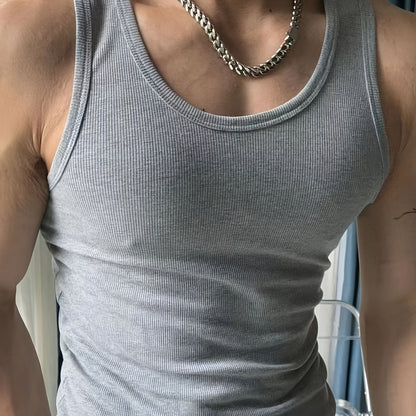 Débardeur homme style sportif coupe ajustée pour fitness et loisirs