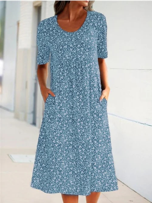 Robe à Encolure Dégagée pour Femme