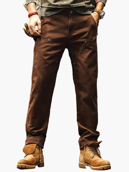 Robuste gerade Herren-Arbeitshose im Workwear-Stil, für Alltag oder Outdoor  
