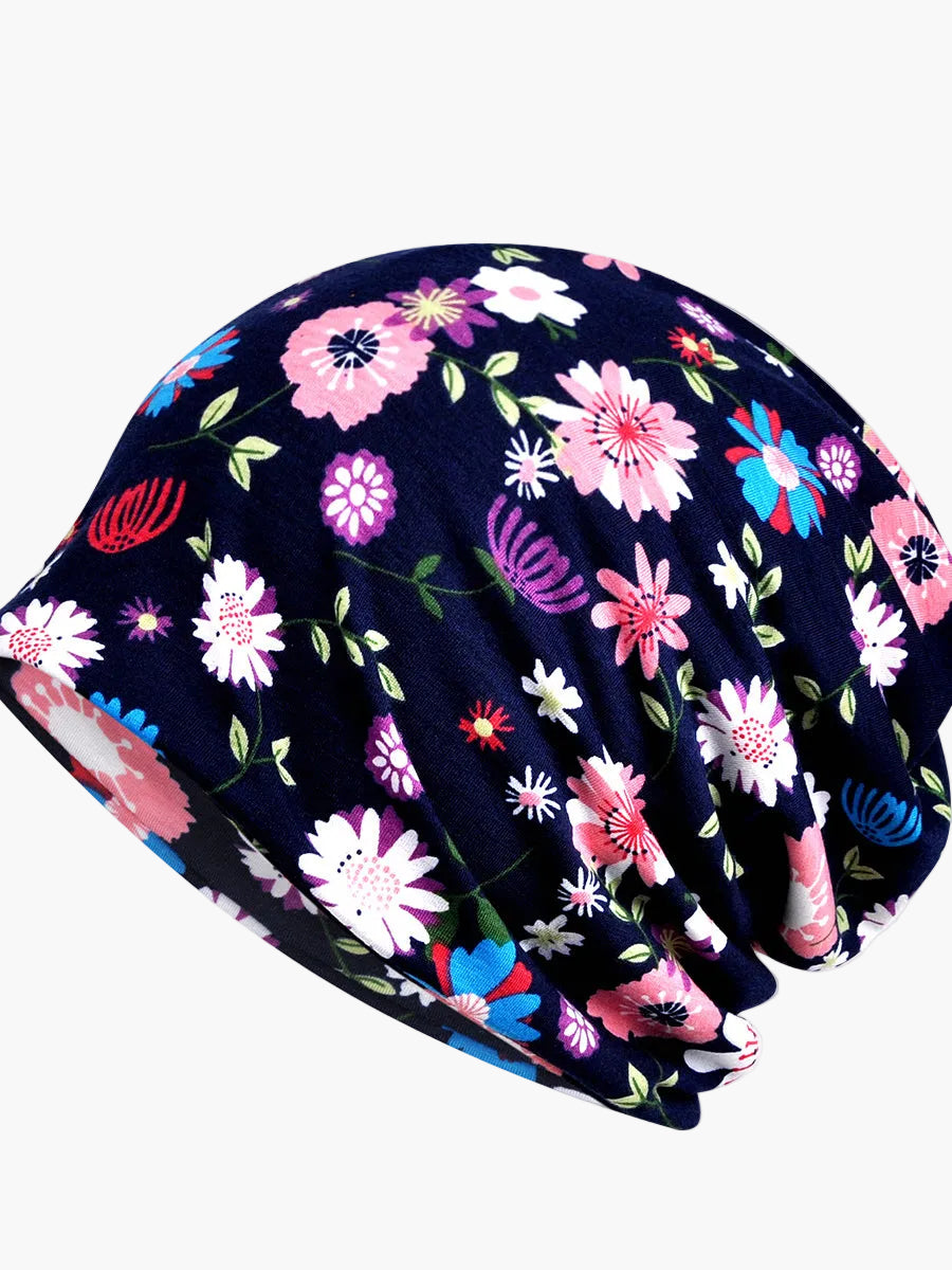 Cuffia Donna Stile Bohémien Multiuso Motivo Floreale Elegante per Primavera Estate Autunno