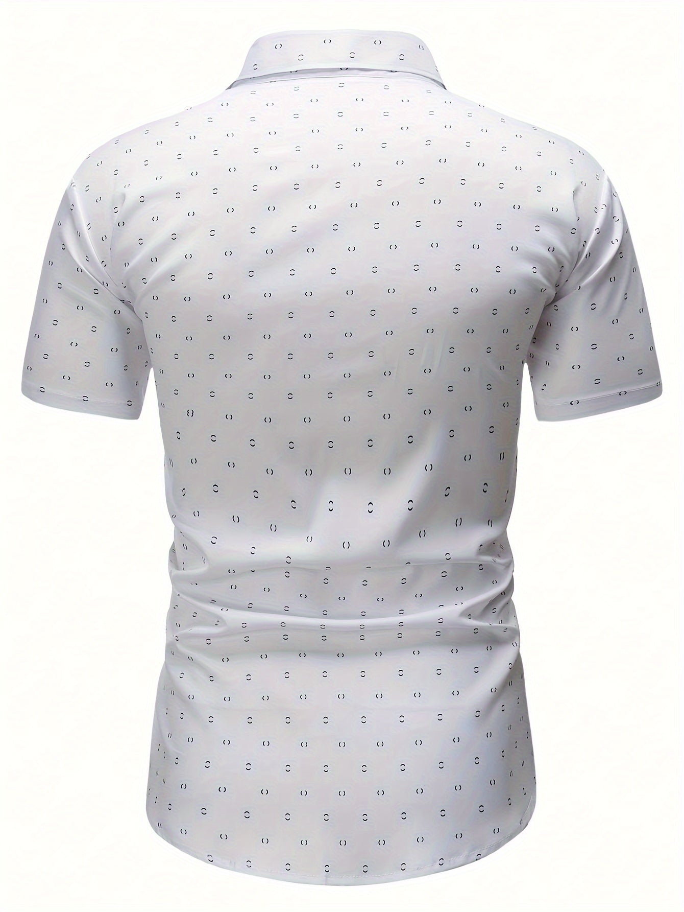 Chemise à manches courtes homme style casual imprimé élégant pour bureau ou sorties