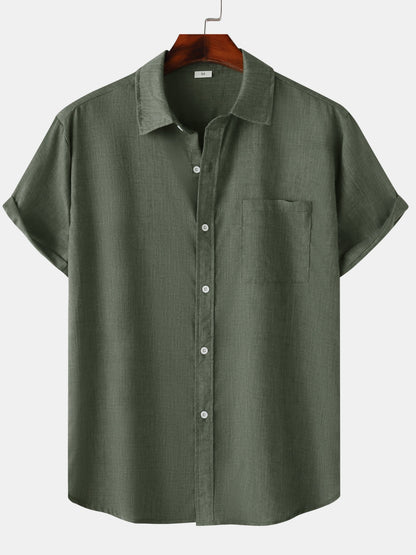 Chemise manches courtes décontractée homme style estival
