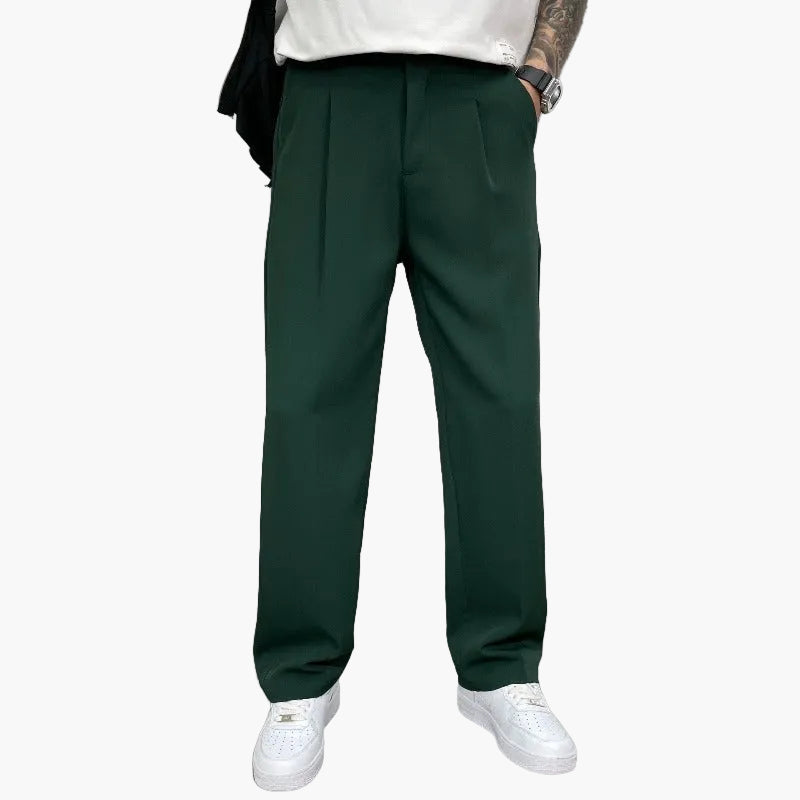 Pantalon large homme style urbain élégant – Coupe ample tendance pour look moderne