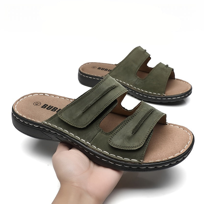 Sandales confort pour homme à enfiler, style décontracté, idéales pour tous les jours