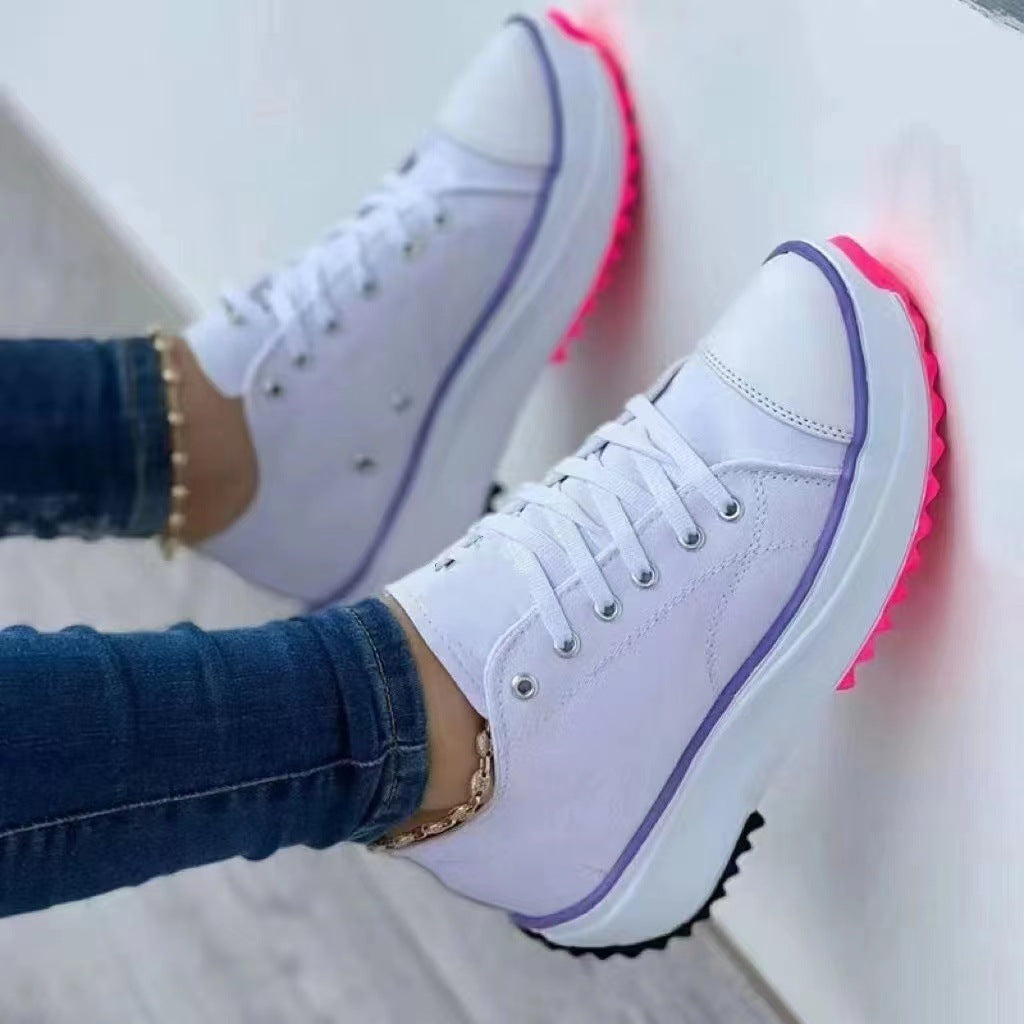 Karen – Wysokie, casualowe buty z płótna