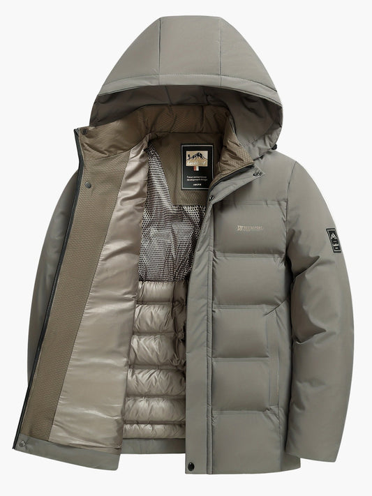 Men's Hooded Down Jacket Urban Style Casual Winter