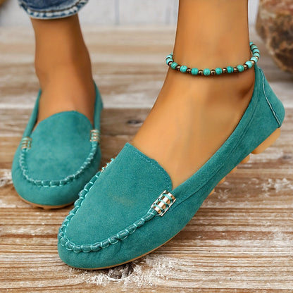 Mocassins Décontractés Femme Style Loafer Chic Quotidien