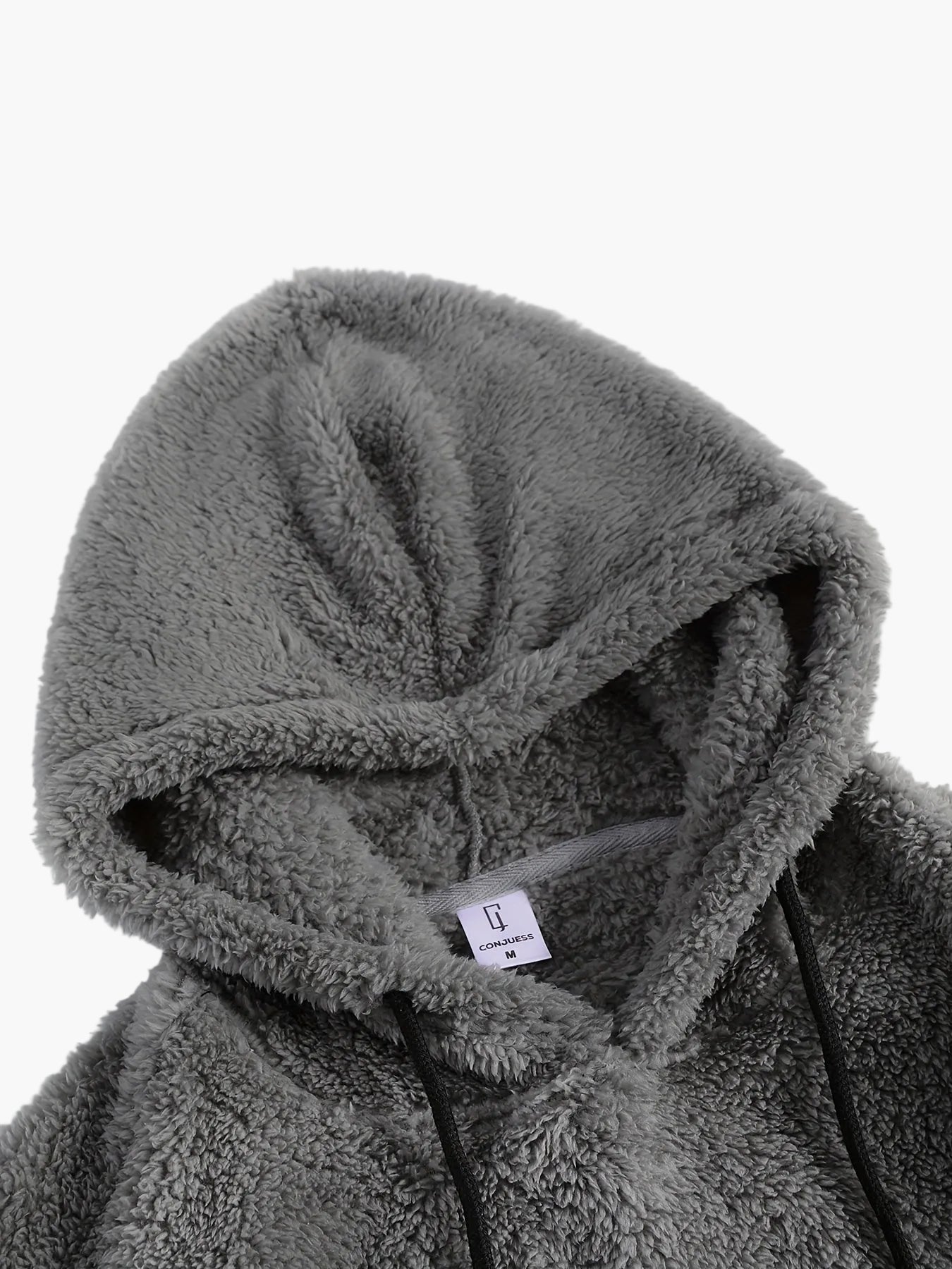 Męski dres casual z kapturem w stylu polarowym na jesień i zimę