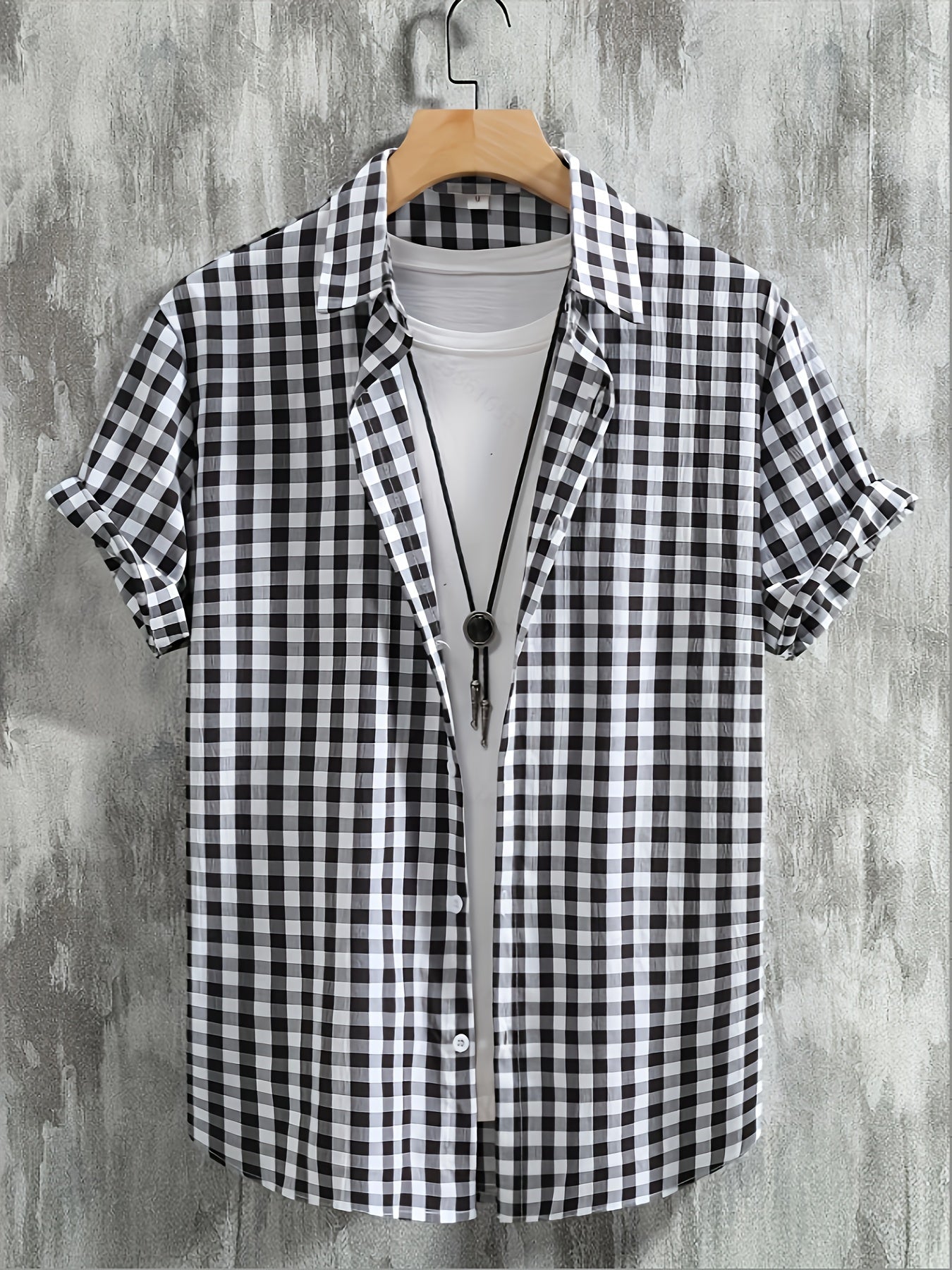 Chemise Décontractée à Carreaux pour Homme Style Urbain Polyvalent