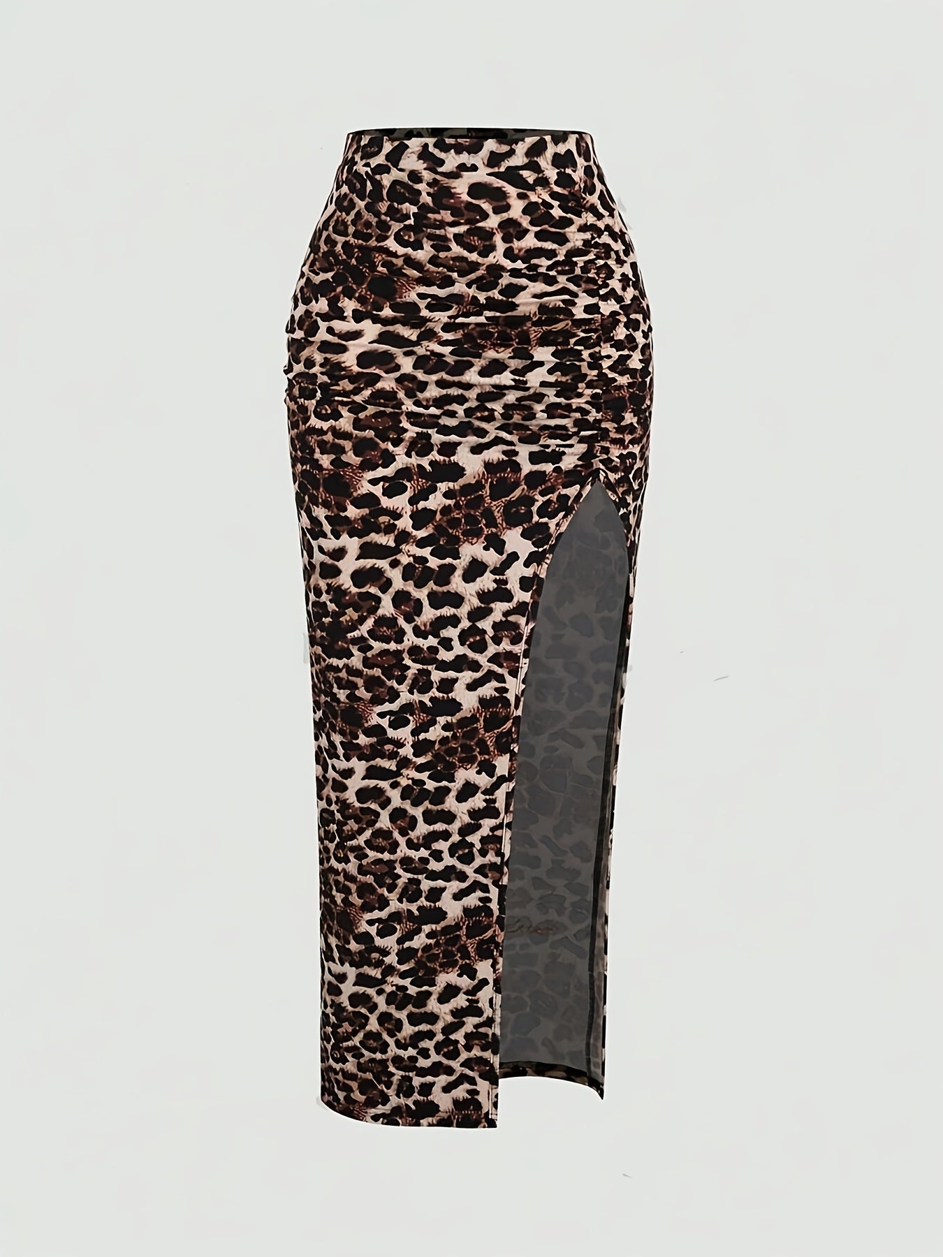 Jupe Longue Moulante Fendue Taille Haute Femme