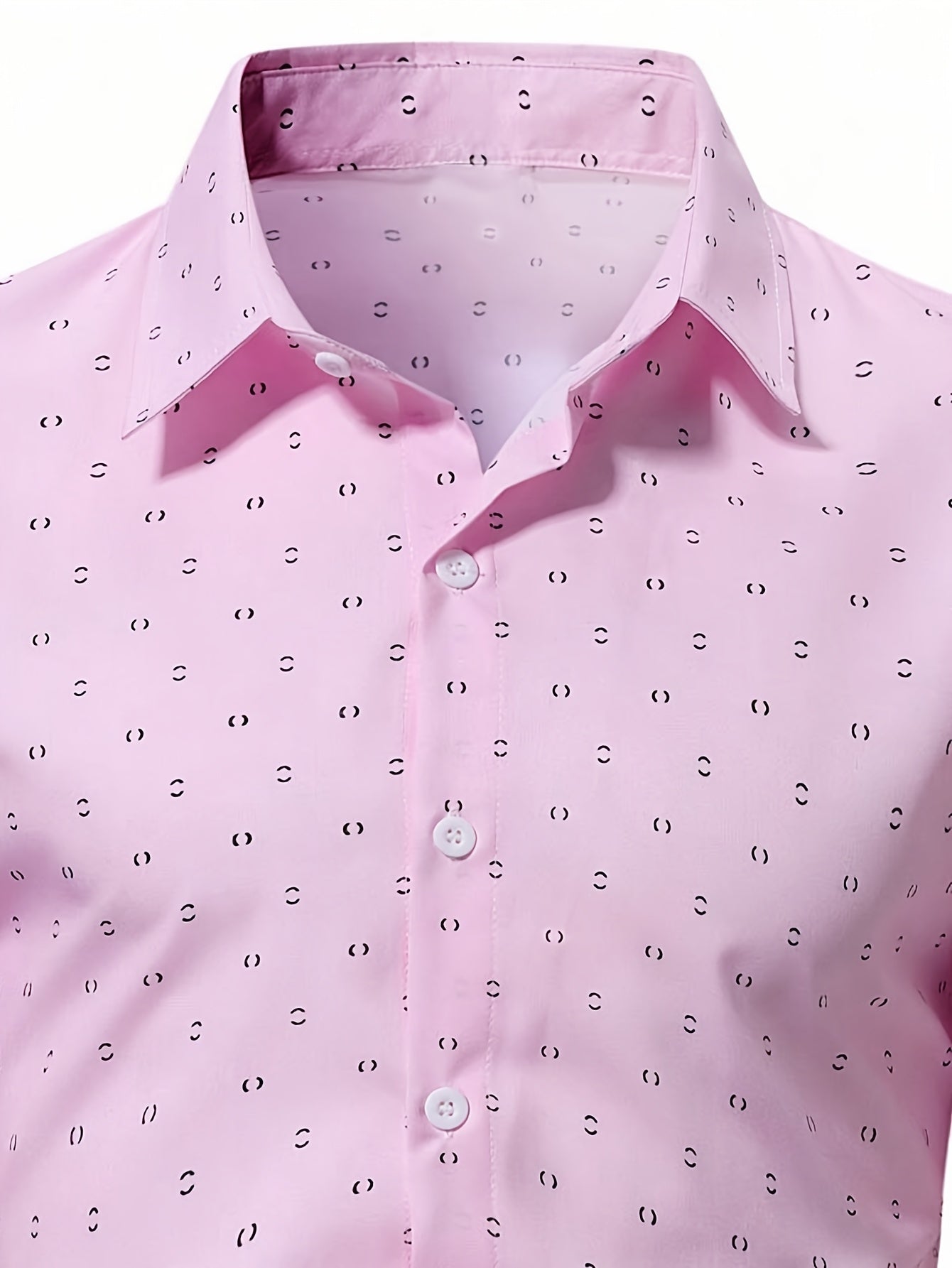 Chemise à manches courtes homme style casual imprimé élégant pour bureau ou sorties