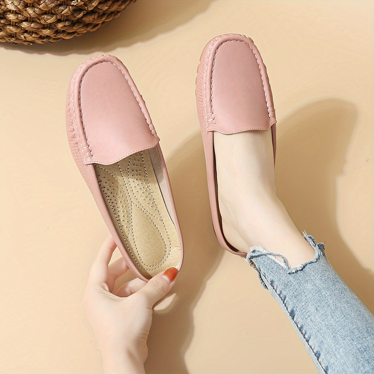 Casual mocassins dames preppy stijl voor dagelijks gebruik