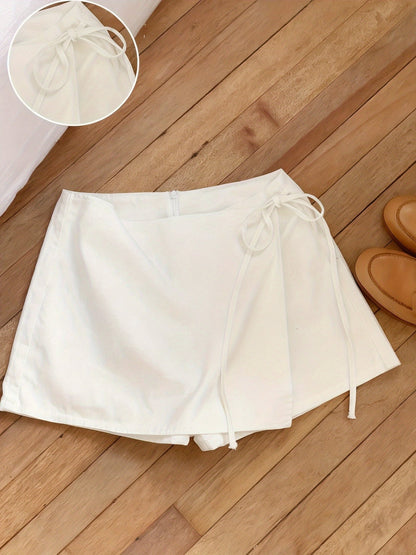 Women's beach wrap skirt-shorts elegant vacation style