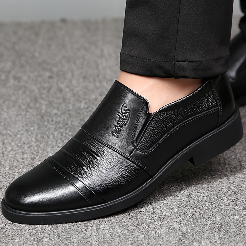 Mocassins Homme Doublés Hiver Noirs avec Semelle Noire et Détails Texturés