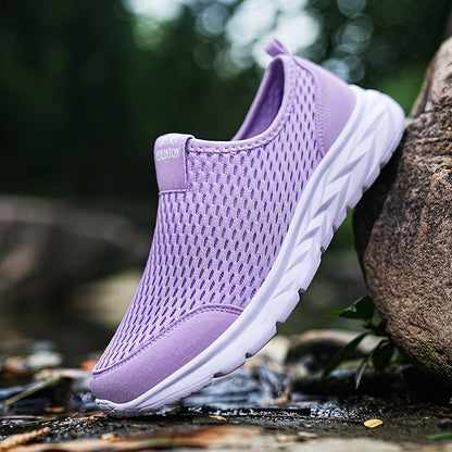 Atmungsaktive Slip-On-Sneaker für Damen, vielseitig und lässig