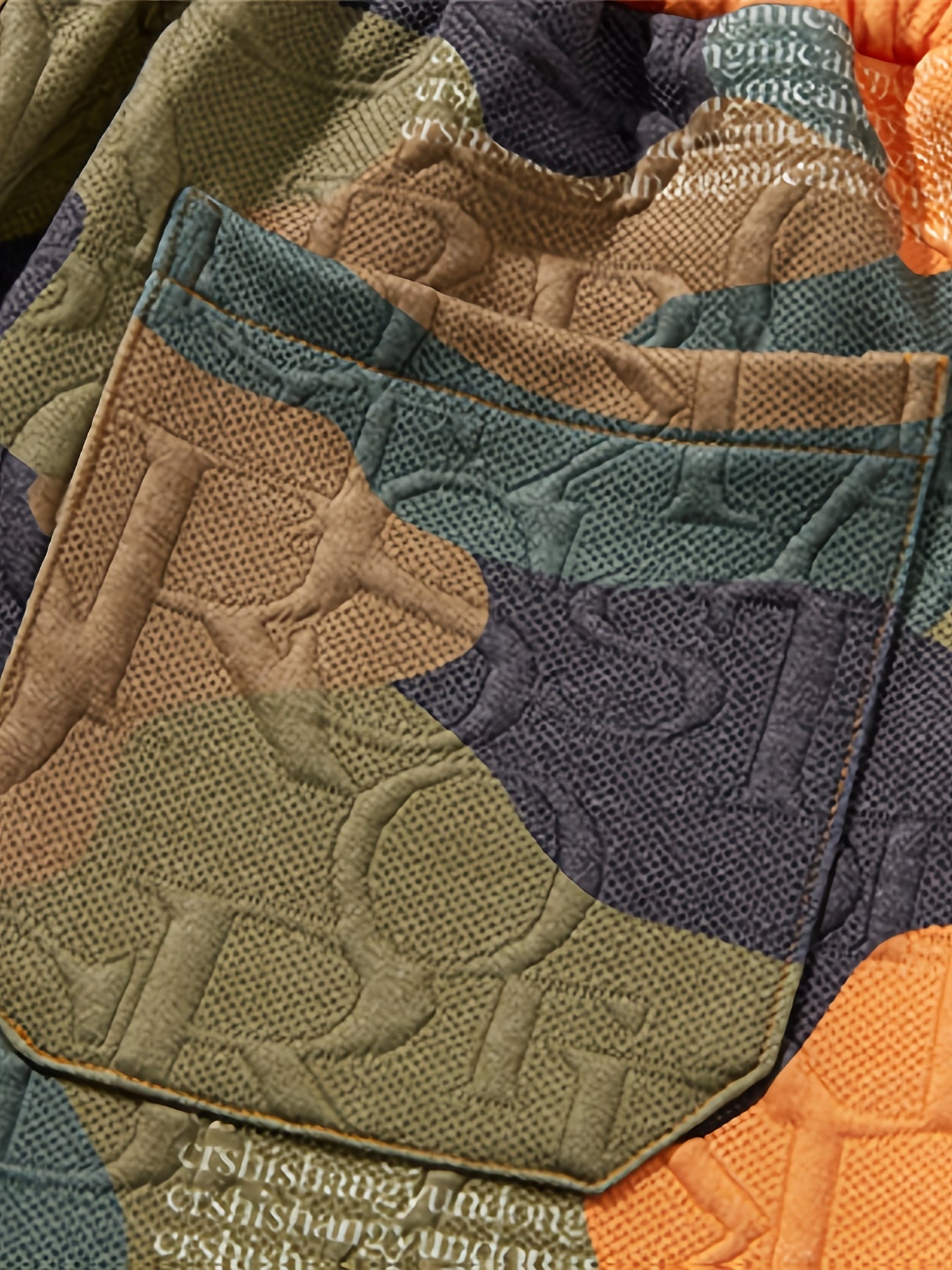 Shorts graphiques homme style urbain camouflage embossé pour look décontracté