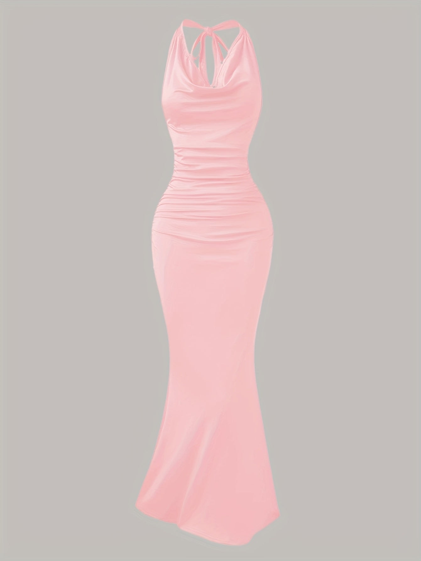 Robe de soirée sirène dos nu femme élégante style bal
