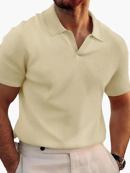 Kurzarm-Polo im lässigen Stil für Herren – Eleganz und Komfort im Alltag