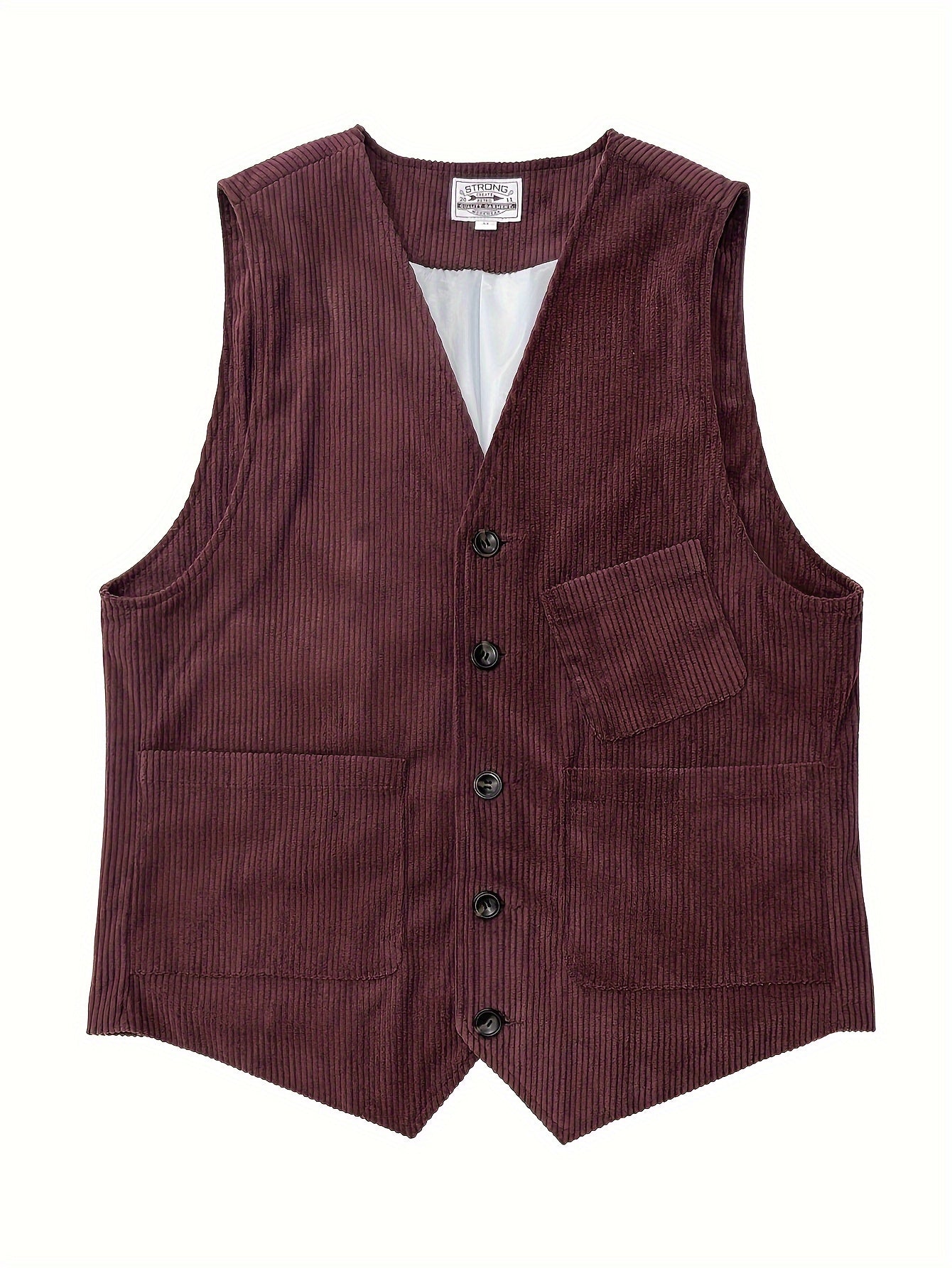 Gilet Homme Élégant Style Vintage Décontracté pour Travail et Loisirs