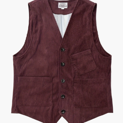 Gilet Homme Élégant Style Vintage Décontracté pour Travail et Loisirs