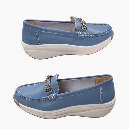 Eleganta kilklacksmoccasiner för kvinnor i avslappnad chic stil