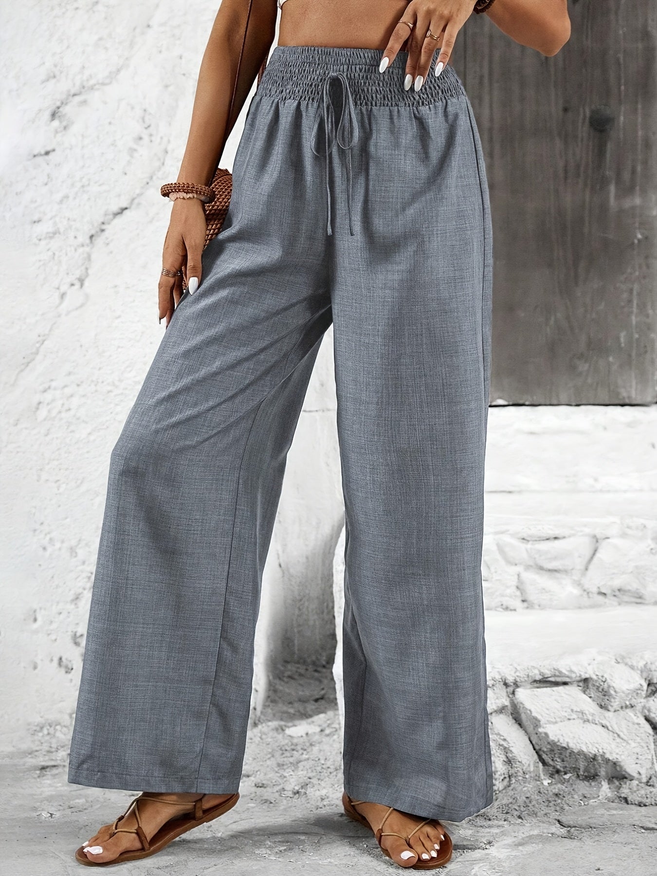Pantalón ancho para mujer estilo casual elegante para salidas y ocio