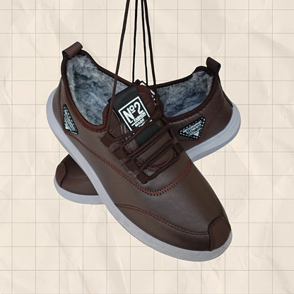Baskets montantes homme doublure fourrure synthétique noir semelle grise